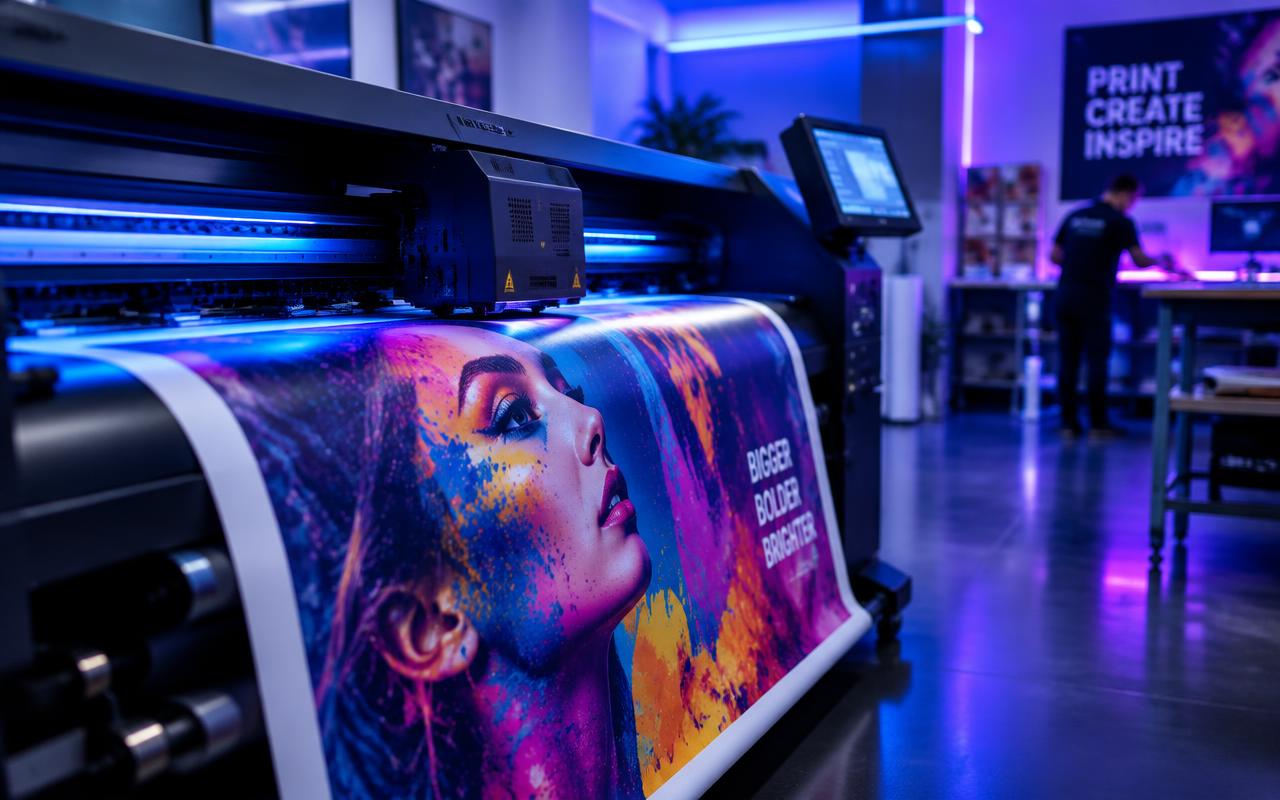 Imprimante grand format en production